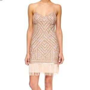 Gianni Bini Pink Beaded Dress